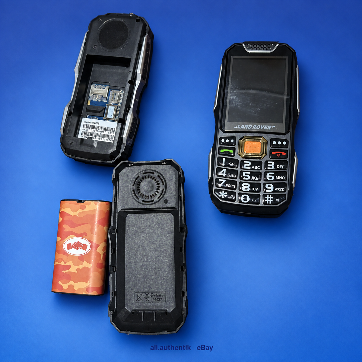TWO (2) Land Rover W2019 Rugged Dual Sim Feature Phone Very Good Never Activated - image 1