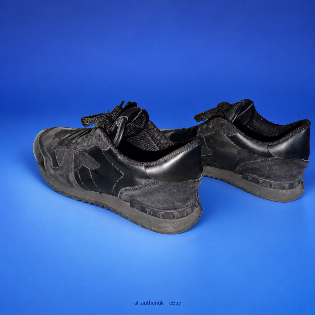 Valentino Rockrunner Black Camo Sneakers EU 44 US 11 - image 2