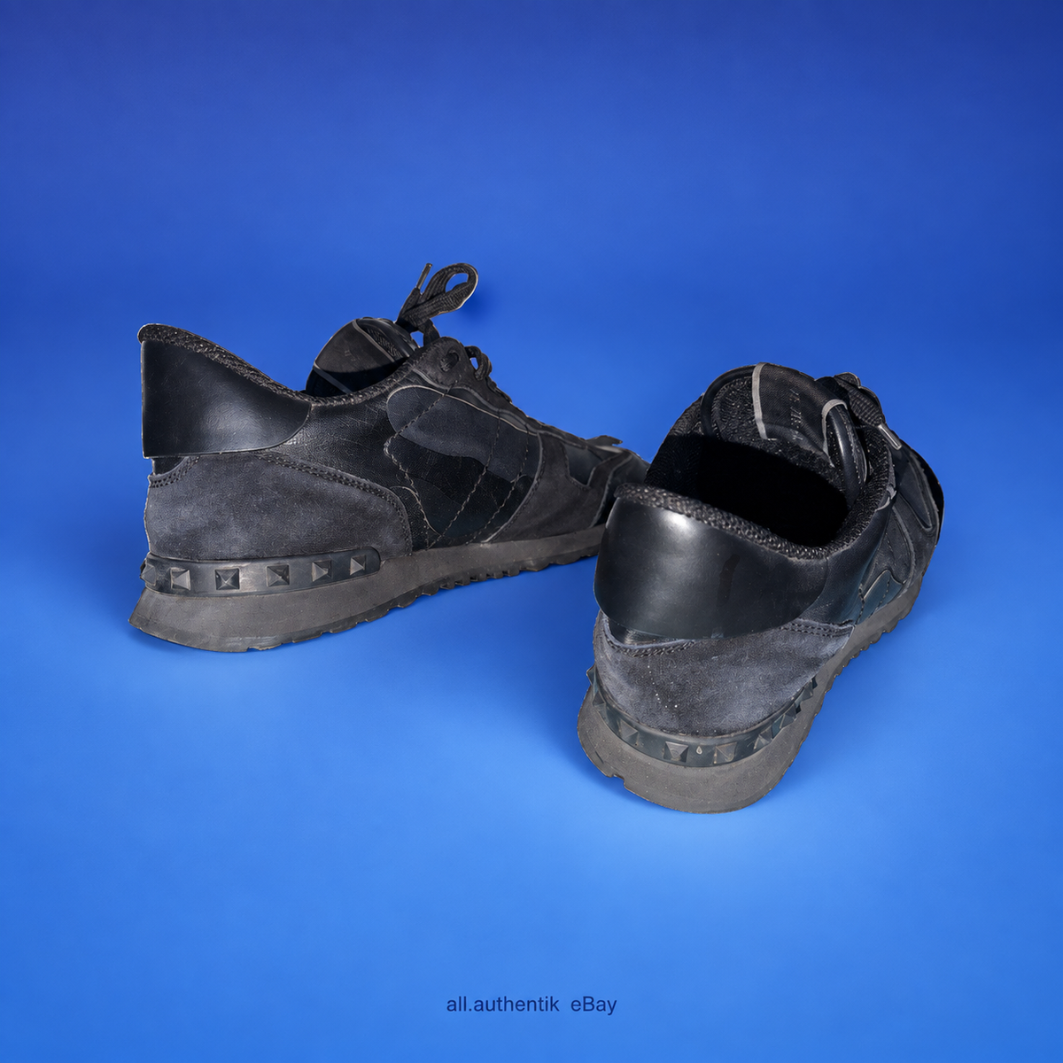 Valentino Rockrunner Black Camo Sneakers EU 44 US 11 - image 3