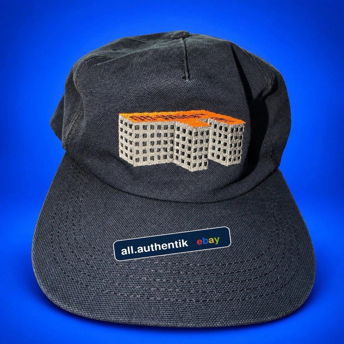 Off-White Virgil Abloh F Building Golden Ratio Black 5 Panel Cap OMLB022 AW20 OS - image 1