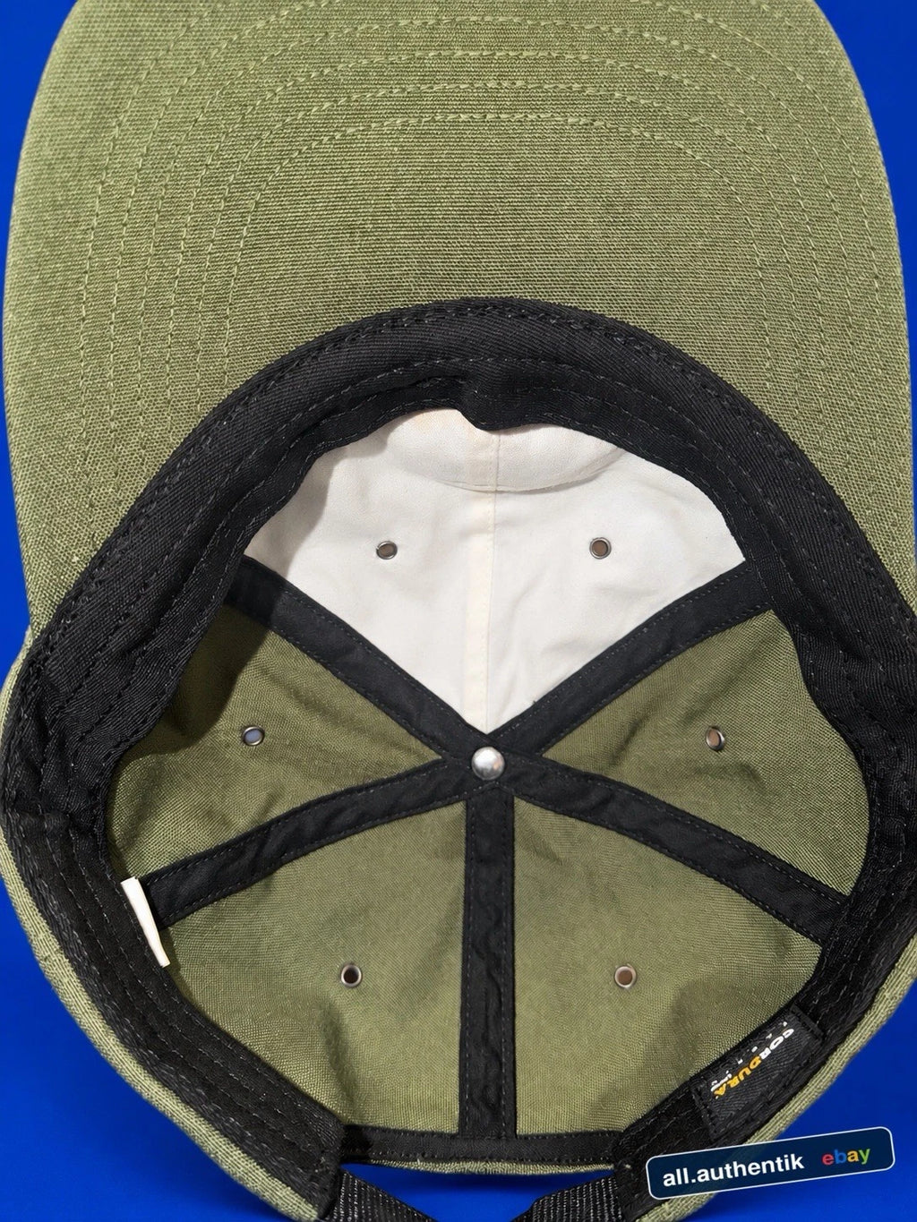 Supreme FW21 Cordura Teflon DTEX 560 6-Panel Hat Olive Green Adjustable - image 2