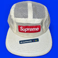 Supreme Front Panel Mesh Camp Cap White SS17 Box Logo 5-Panel RARE 2017 BOX LOGO - image 1