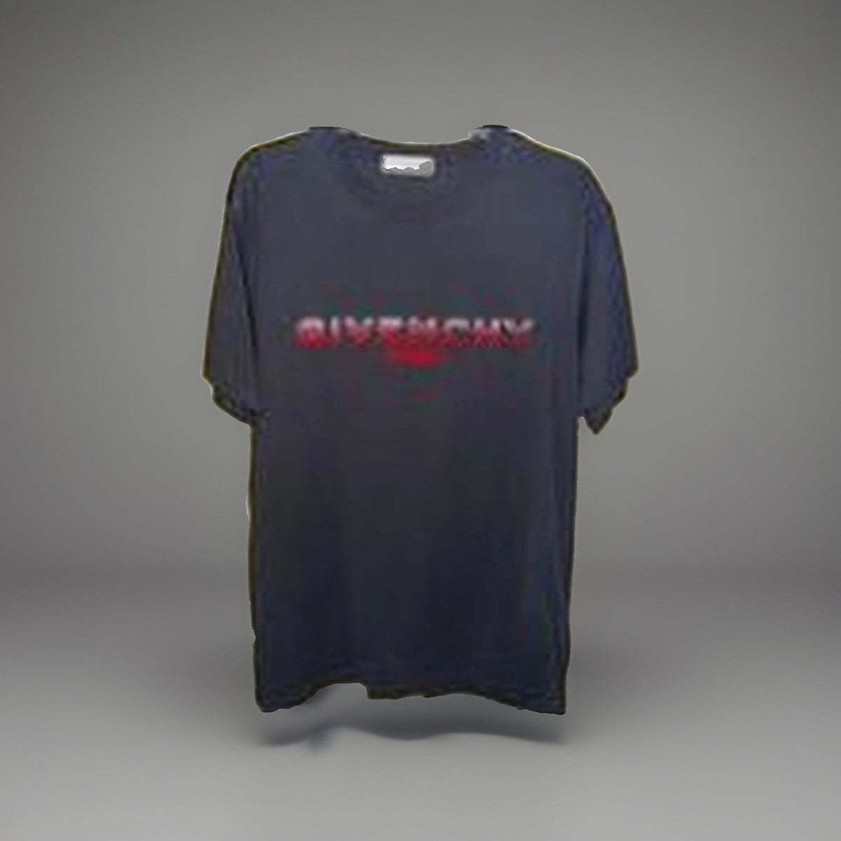 Givenchy Paris Black T-Shirt Red Logo Men's Size M - image 1