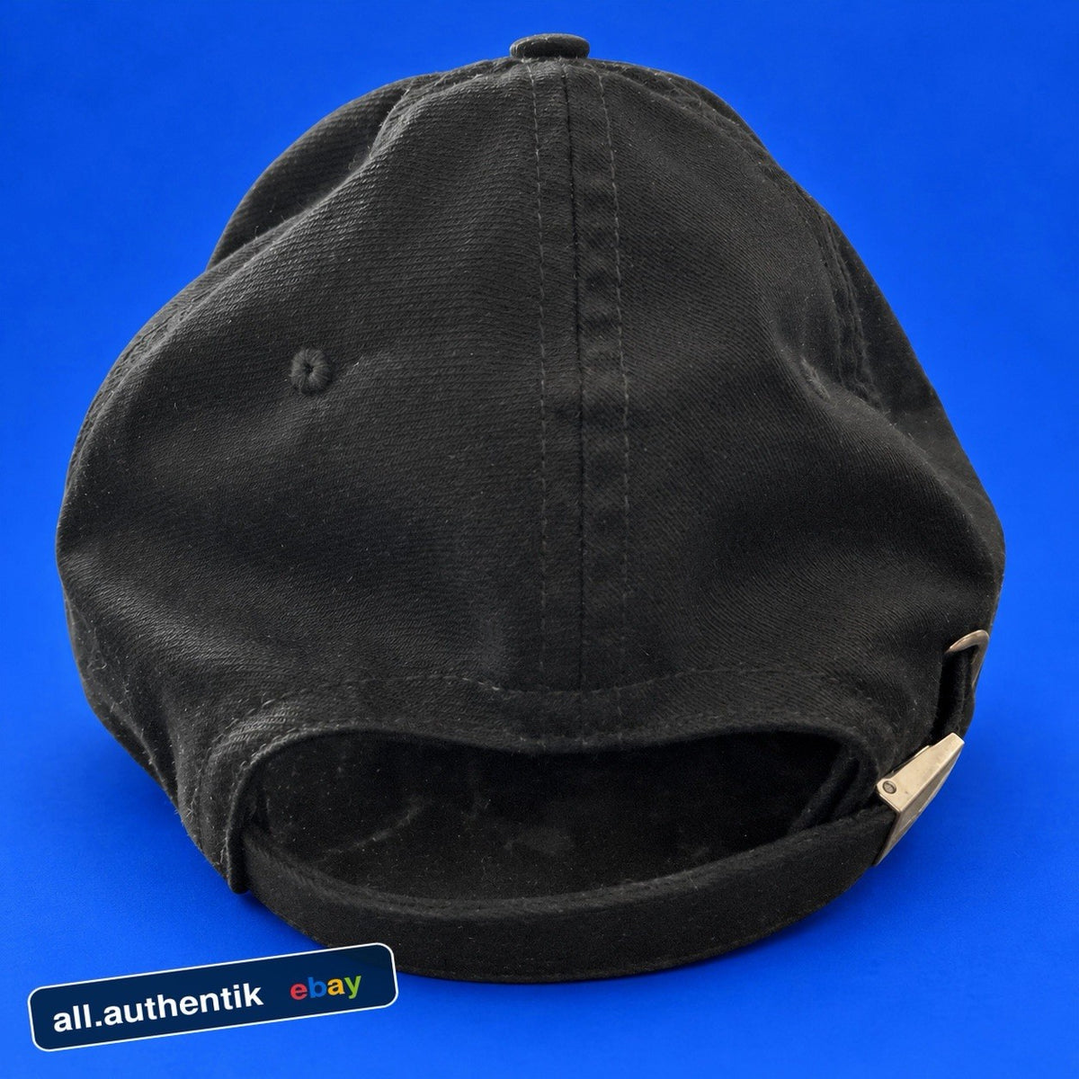 Burberry Horseferry Motif Cotton Twill Baseball Cap Hat Black Red L 8043040 Mens - image 3