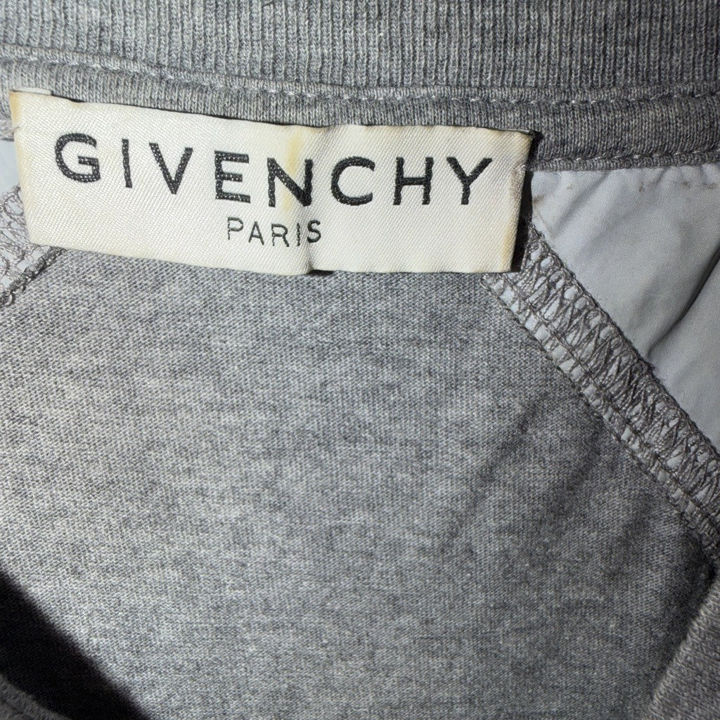 Givenchy Gray T-Shirt White Diagonal Stripes Men's Size M - image 3