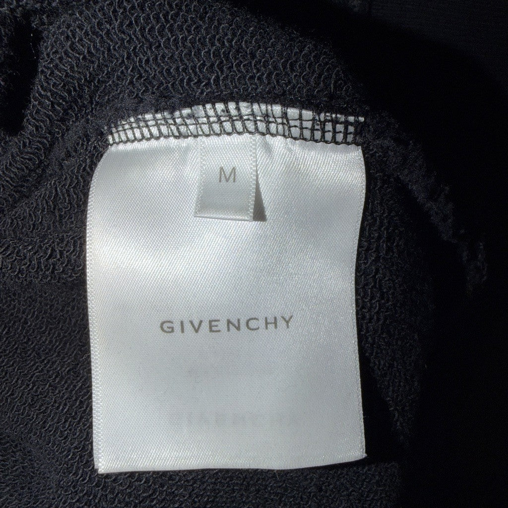 Givenchy Black Pullover Hoodie Logo Patch Cotton Fleece Size M - image 3