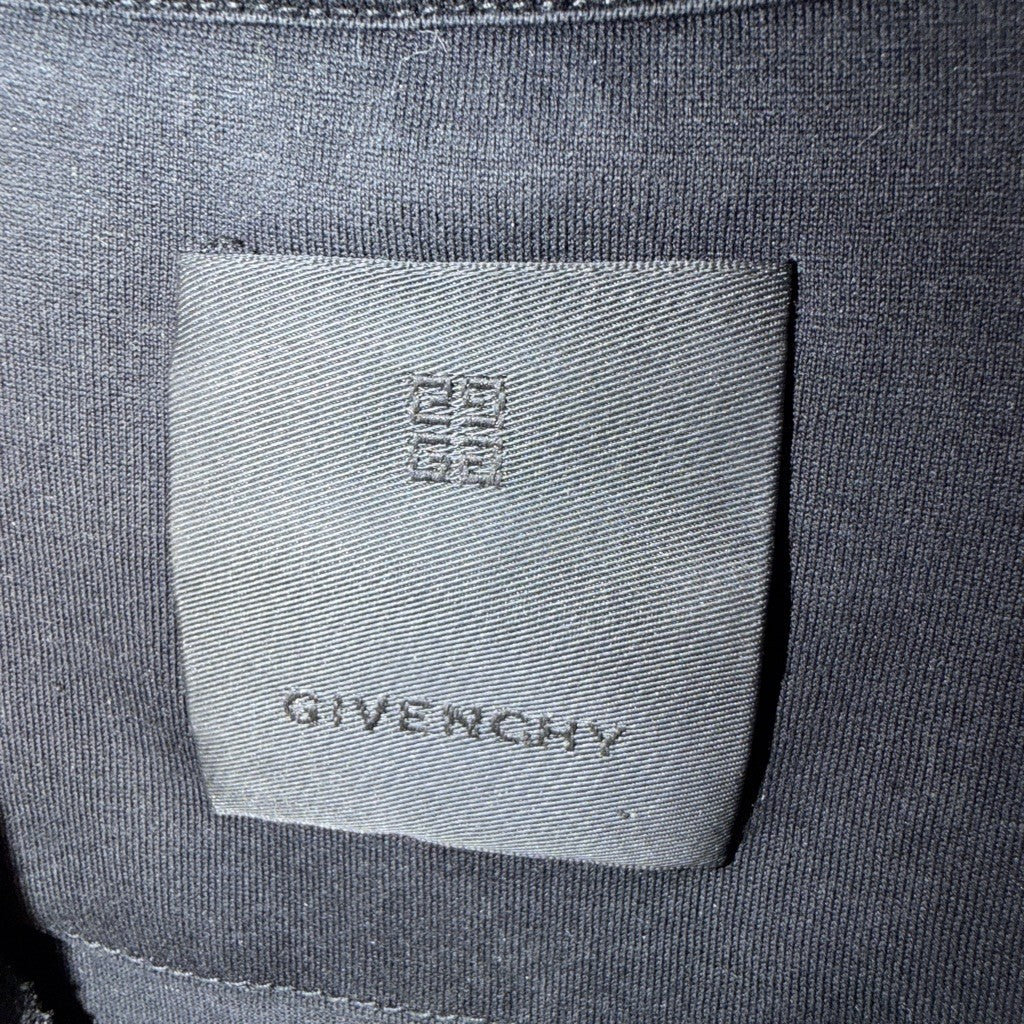 Givenchy Black White Arched Logo Cotton T-Shirt Size L - image 4