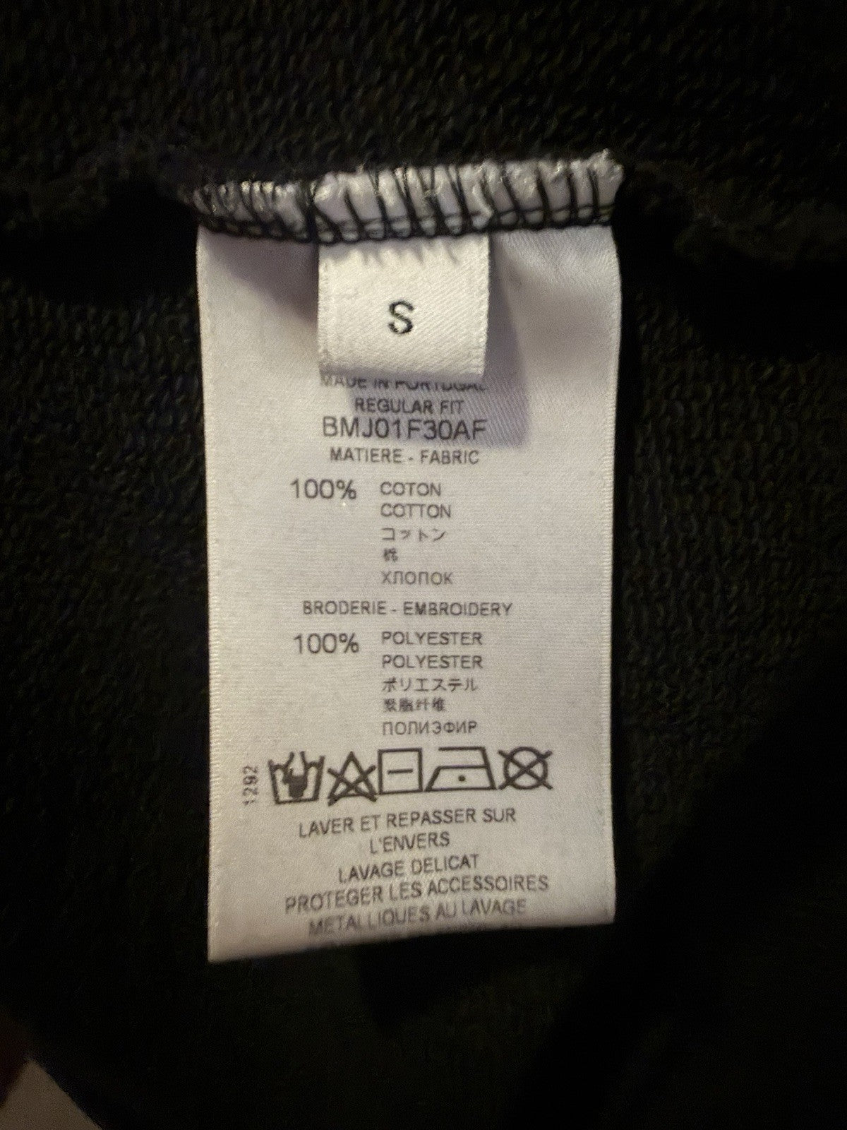 Givenchy Black Pullover Hoodie Logo Embroidery Size S runs big fits Medium - image 4