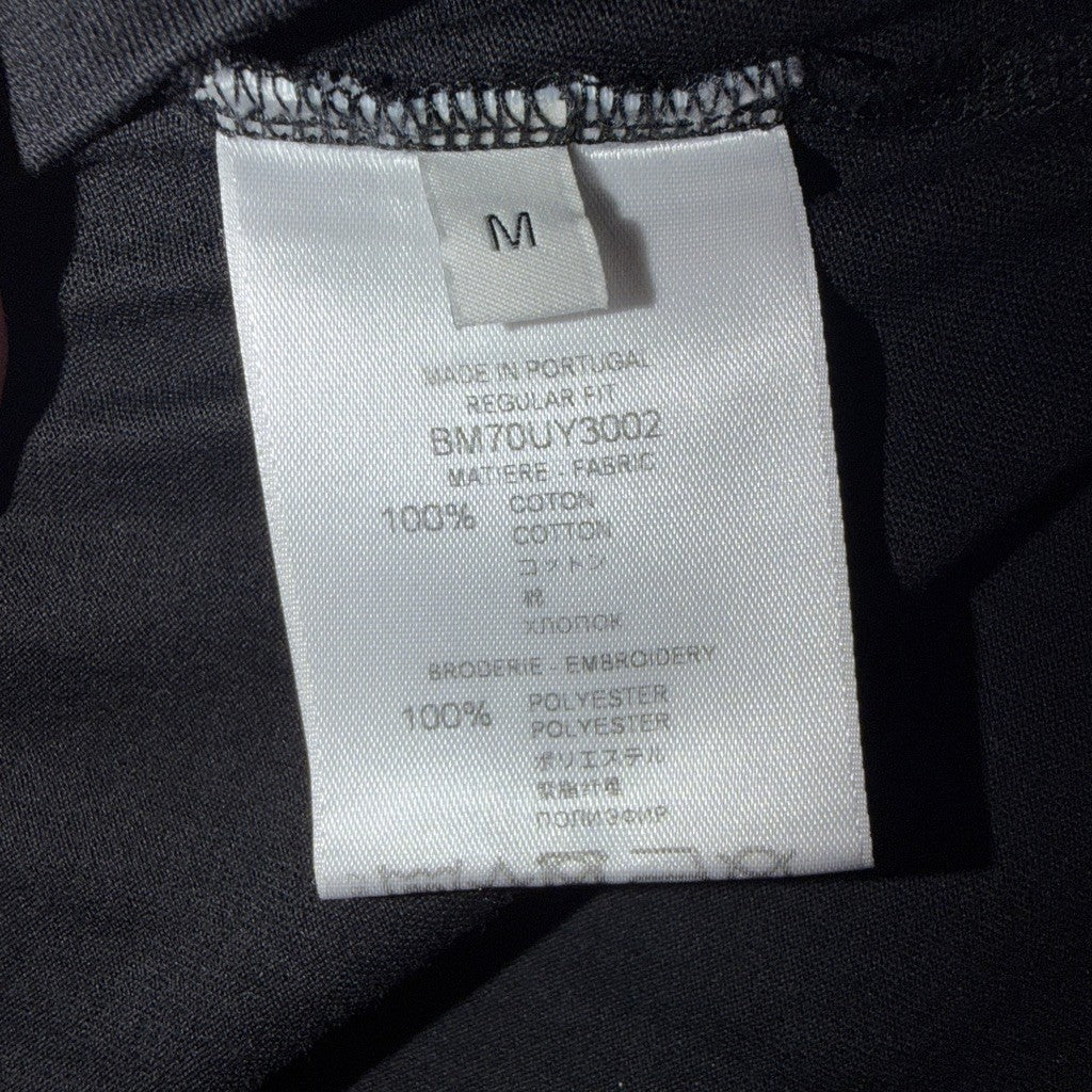 Givenchy Paris Black T-Shirt Red Logo Men's Size M - image 4
