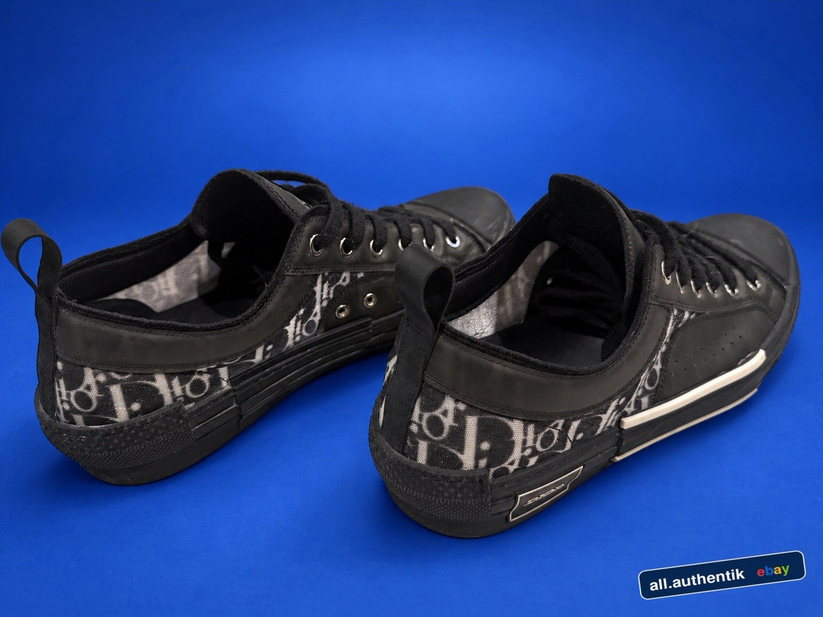 Dior B24 Black Oblique Technical Fabric Mens Sneakers EU 43 US 10 3SN248YJT - image 2
