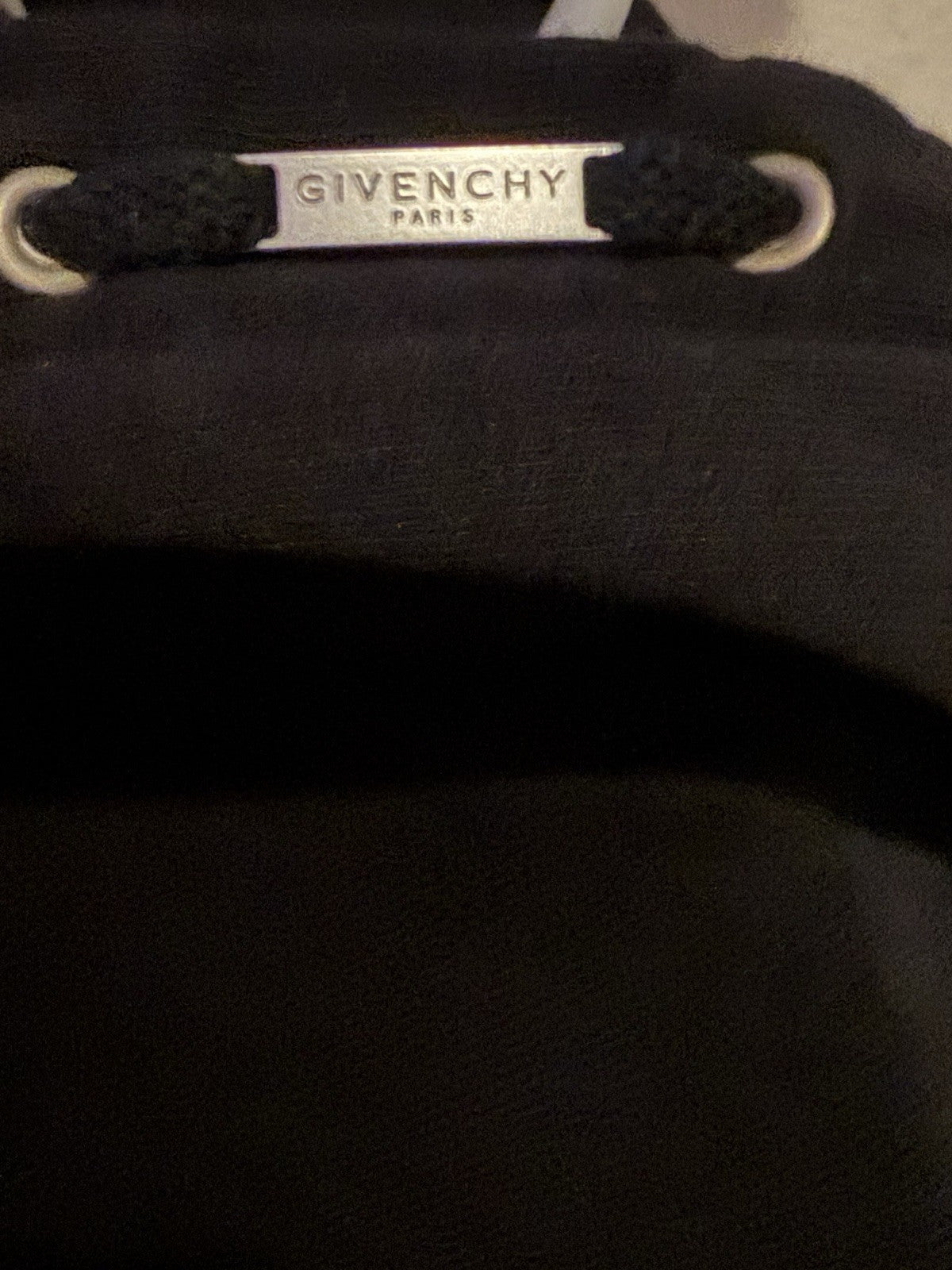 Givenchy Black Pullover Hoodie Logo Embroidery Size S runs big fits Medium - image 5