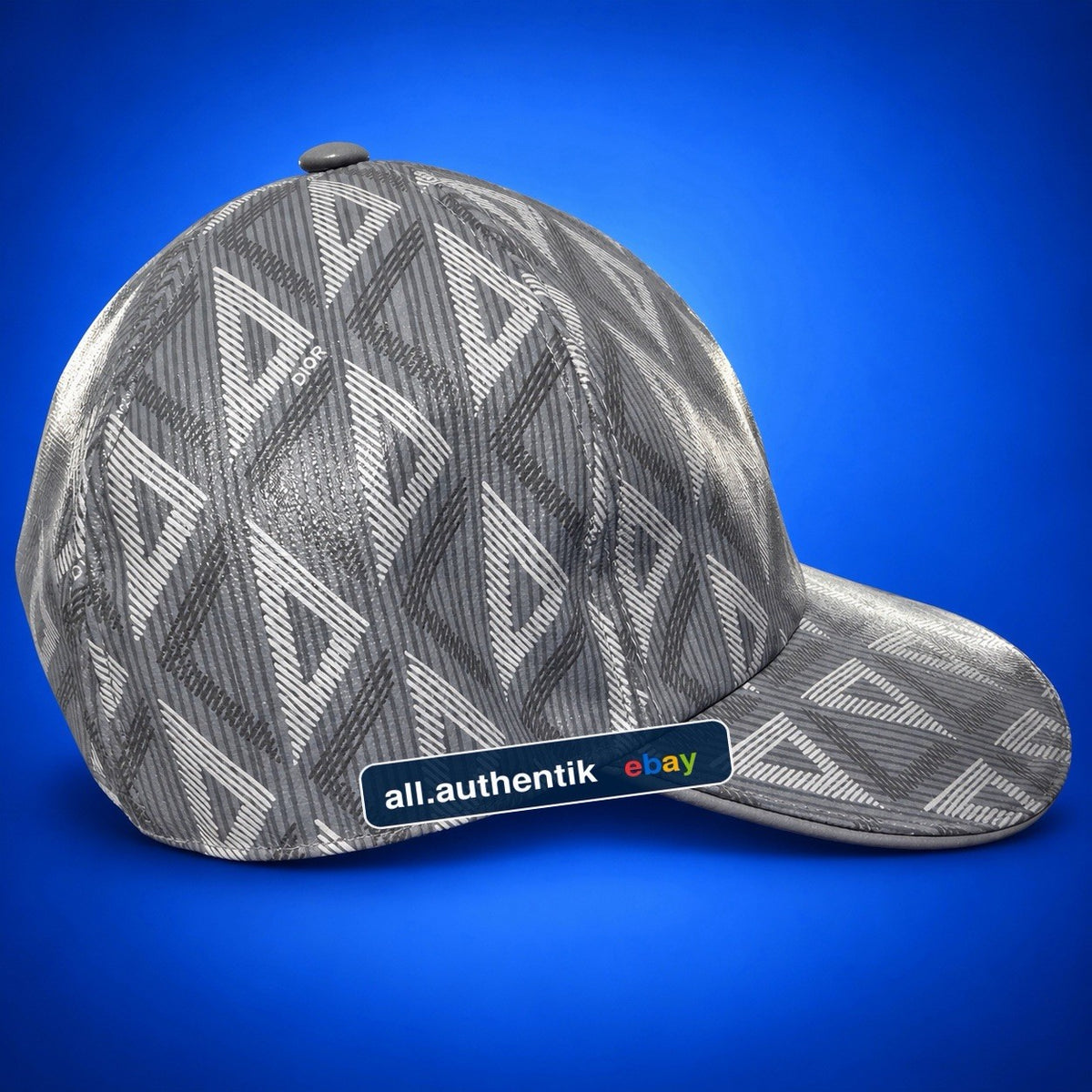 Dior Geometric Pattern Adjustable Baseball Cap Gray Size L Men’s - image 2