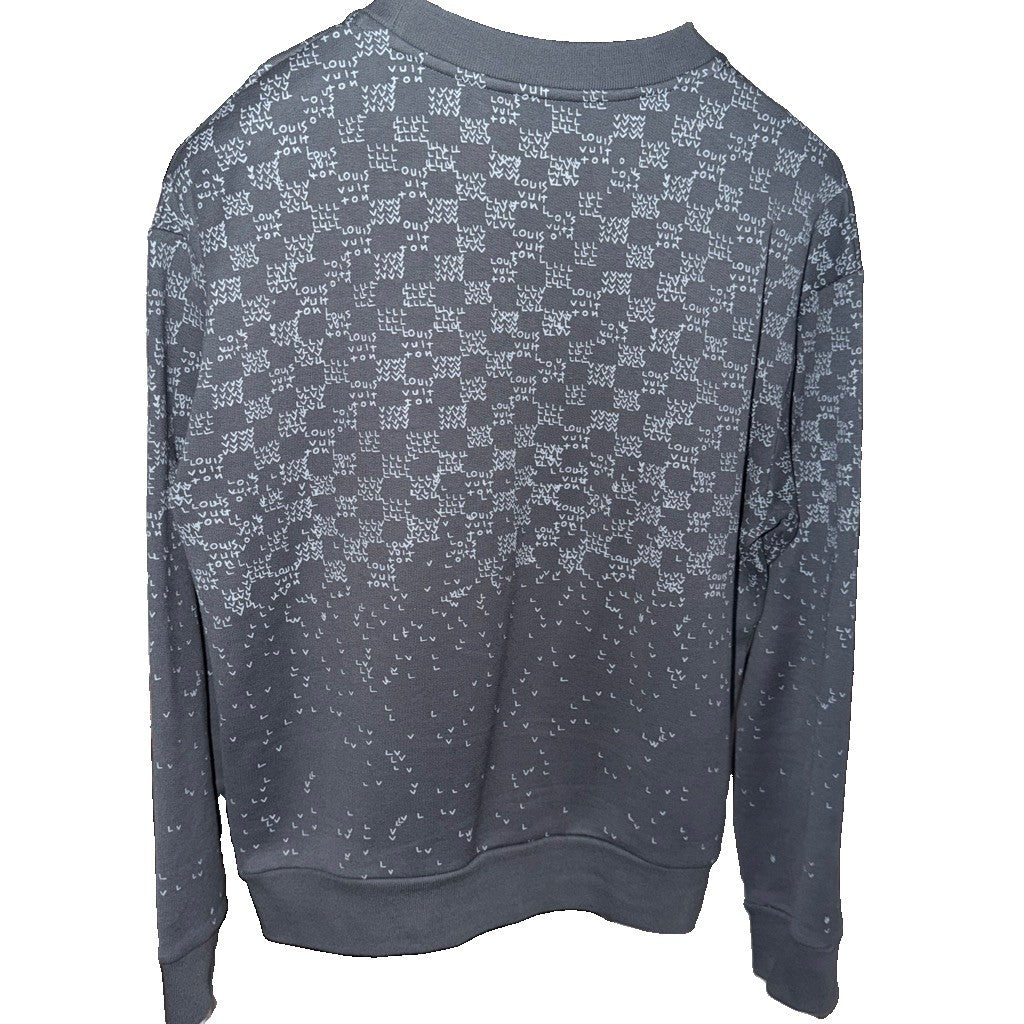 Louis Vuitton Damier Spread Sweatshirt Gray Size S FW22 RM222M IHN HNY11W - image 3